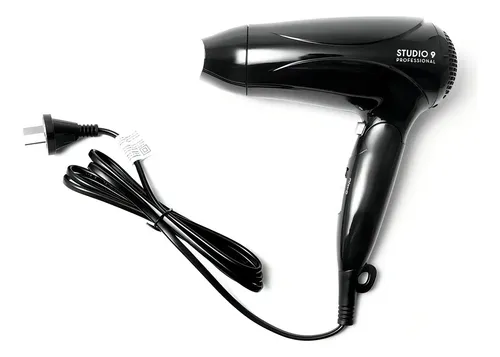 Secador de Pelo Studio 9 Professional 2400W iónico plegable negro