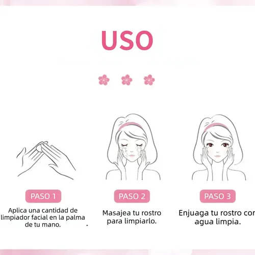 Limpiador Facial Sakura Limpieza Profunda Hidratante Suave