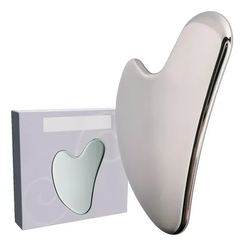 Guasha Facial Metal Refrigerante Para Rostro Y Cuello
