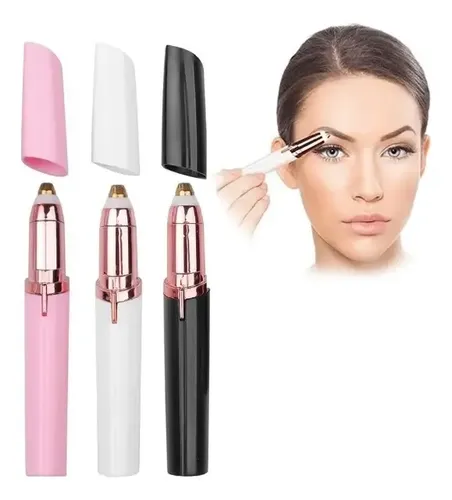 Depiladora Eléctrica Facial Portátil BBAZAR USB Luz LED Blanco