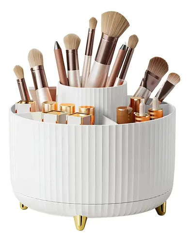 Organizador Maquillaje Porta Cosmético Brocha Giratorio 360°