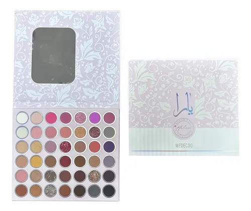 Paleta De Sombras 42 Tonos Gama Lavanda Rosa Mate Y Brillo