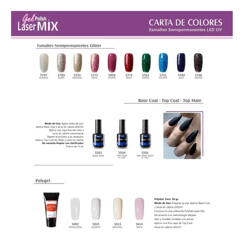 Esmalte Semipermanente Laser Mix Top Coat 15ml