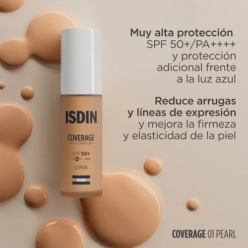 Isdin Coverage Spf50+ Base De Maquillaje Tono Pearl Antiage