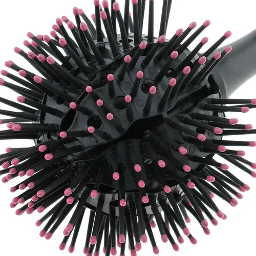 Hl Cepillo Redondo 360° Para Cabello Rizado, Desenreda Huol