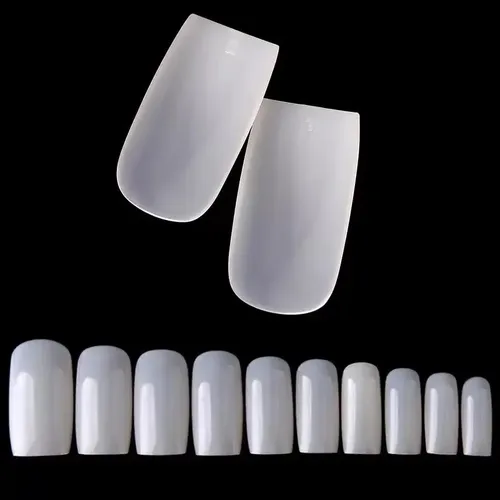 Tips Cuadrado Sistema Gel Caja X100pcs Ultra Fino Uñas