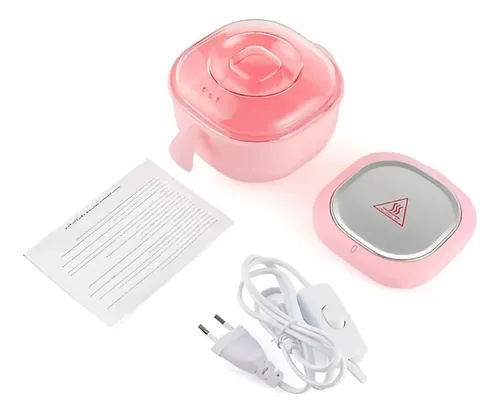 Calentador De Cera De Silicona Plegable Depilacion Rosa