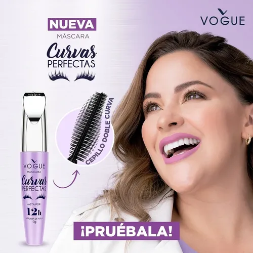 Máscara De Pestañas Vogue Curvas Perfectas A Prueba De Agua