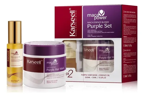 Mascarilla Capilar Karseell Morada 500ml Aceite De Argán