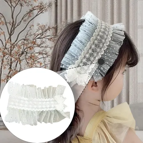 Diadema De Malla De Encaje Lolita Para Niñas, Ideal Para