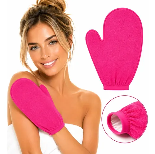 Guante Masaje Exfoliante Corporal Anti Piel Muerta Rosa X1