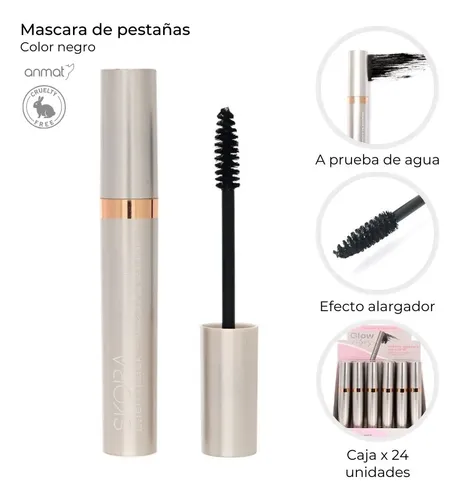 Máscara De Pestañas Volumen Waterproof Skora Glow Vibes