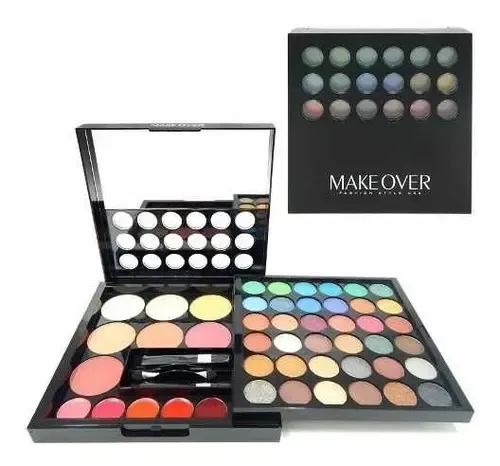 Kit Maquillaje Makeover Jes-237 Sombras Rubor Labios 53 Piezas