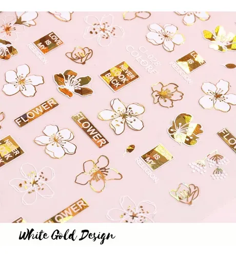 Pegatinas Uñas Láser Clavo Calcomanía Decorativas 9