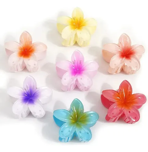 Broche Hebilla De Pelo En Forma De Flor X 3