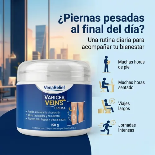 Crema Varices Arañitas Venarelief Mejora Circulacion 100ml