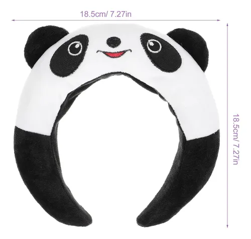 Diadema Pelo De Peluche Panda, Banda Cabello Niñas Y Mujeres