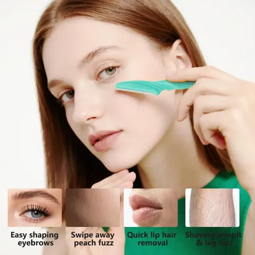 Kit 12 Cuchillas Faciales Para Dermaplaning Y Cejas