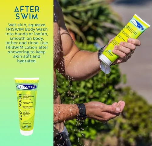 Gel De Baño Triswim Que Elimina El Cloro Y Humecta Para Nada