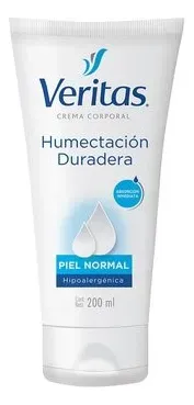 Crema Corporal Humectacion Duradera Veritas 200ml Pack X2