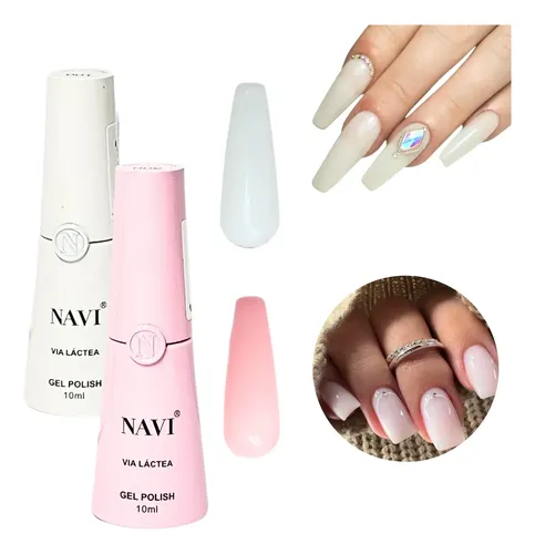 Esmalte Semipermanente Via Lactea Rosa Navi 10ml Gel Polish Color 001 Banco