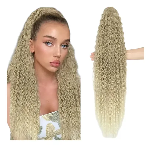Coleta Postiza De Rulos Ponytail Largas Curly Extension Cola