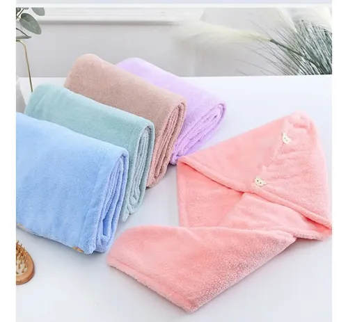 Gorro Turbante De Microfibra Ducha Toalla For El Cabello