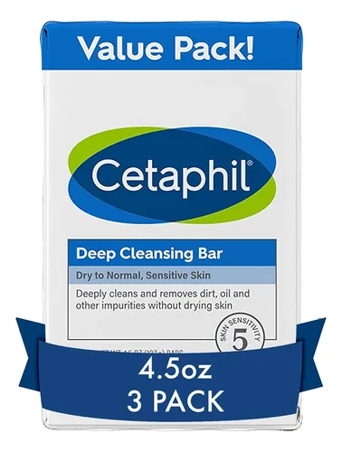 Cetaphil Jabón En Barra, Limpieza Profunda Facial Y Corporal