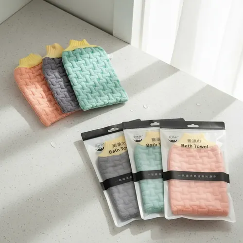 Guante Para Baño Exfoliante Esponja De Ducha Manopla