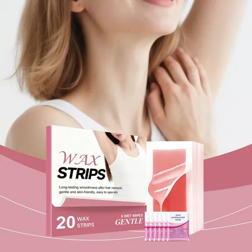 Tiras De Cera Útiles Para Quitar, 20 Unidades De Cera Facial