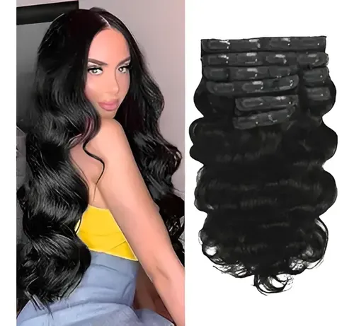 Extensiones Cabello Onda 30cm Negro Natural