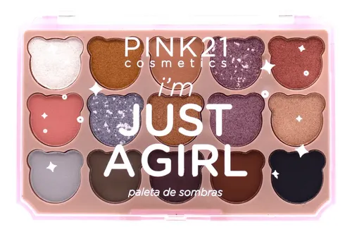 Paleta 15 Sombras Mixtas Osito Im Just A Girl Pink21