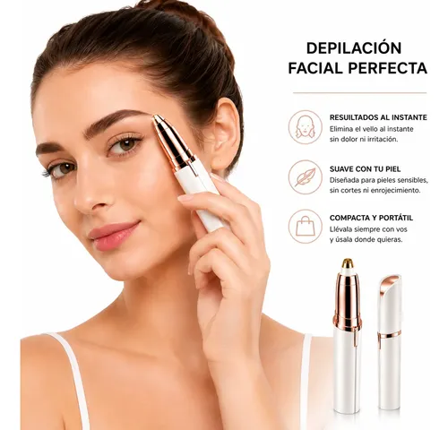 Depilador Facial 2 En 1 Recargable Cejas Y Vello Usb