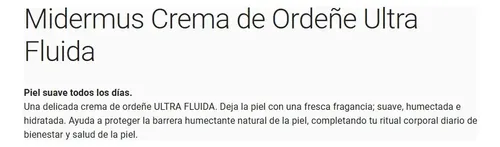 Midermus Crema De Ordeñe Ultra Fluida X 450 Ml