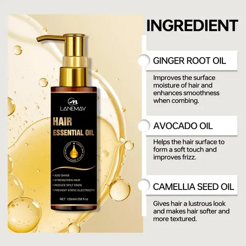 Aceite Para Cabello Camellia: Fuerza Y Control De Frizz 2 Pi