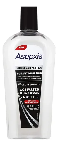 Asepxia Agua Micelar Carbón Activado 14 Oz