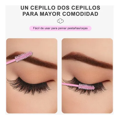100 Pinceles Para Labios + 100 Pinceles Para Pestañas