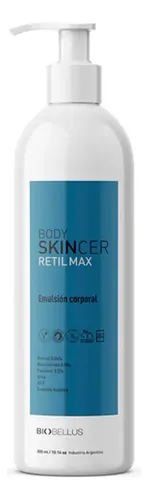 Emulsión Corporal Body Skincer Biobellus Retil Max 300ml