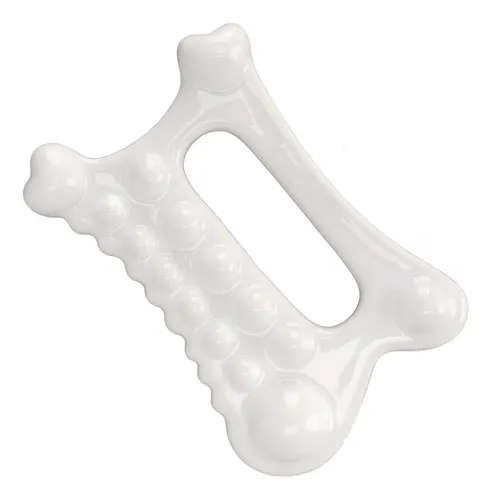 Herramienta De Masaje De Cerámica Gua Sha, Blanca