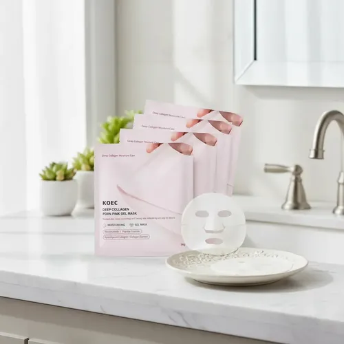 Pack X4 Mascarilla Absorbible Colageno Pdrn Pink Koec Todo Tipo De Piel