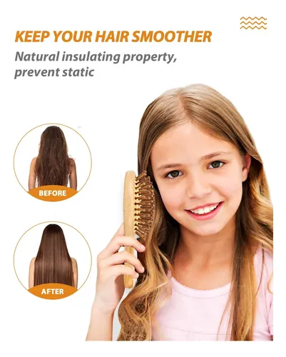 Pack De 2 Cepillos Para El Cabello Bundlepro Con Cerdas Natu