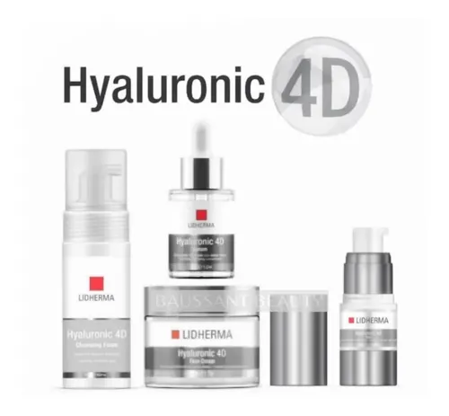 Lidherma Kit Hyaluronic 4d Limpieza Sérum Crema Facial Ojos