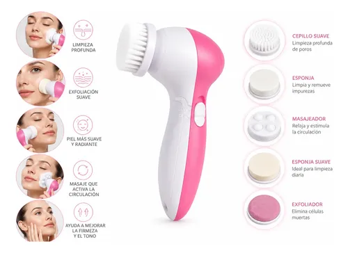 Cepillo Facial 5 En 1 Masajeador Limpiador