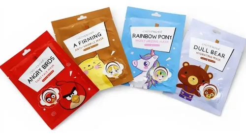Pack X10 Mascarillas Faciales Hidratante Animalitos Mixta