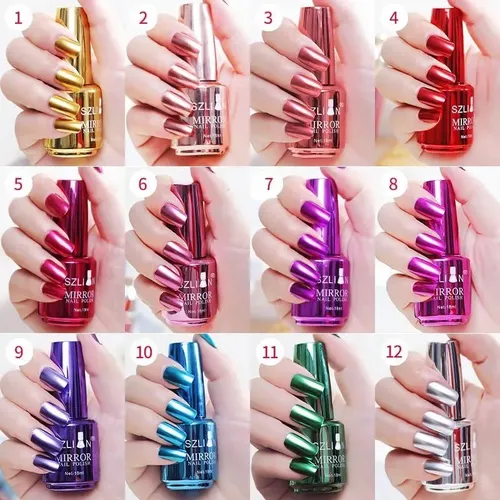 Esmalte Metálico Espejo 12 Colores Imgdd 0.6oz