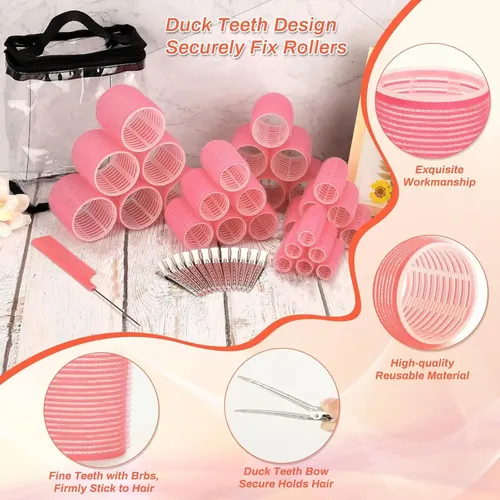 Juego De Rulos Para Cabello Audab 56 Piezas Con Clips Y