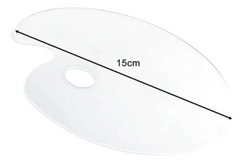 Paleta De Mezcla De Maquillaje, Paleta De Mano, 15cm