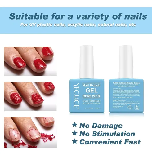 Removedor De Gel Para Uñas 2 Piezas Ledong Azul