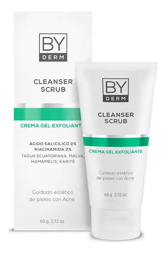 Byderm Cleanser Scrub Crema Gel Exfoliante Facial Piel Mixta