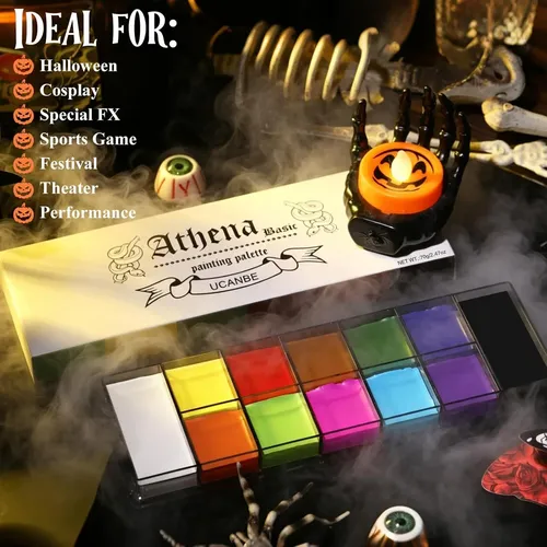 Paleta De Maquillaje Artístico Ucanbe Athena 12 Colores
